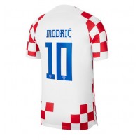 Moški Nogometni dresi Hrvaška Luka Modric #10 Domači SP 2022 Kratek Rokav